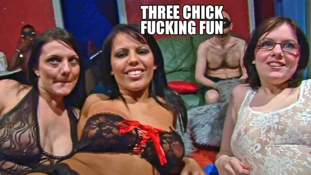 The Gangbang Club - Three Chick Fucking Fun