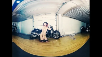 034 - Model Klara - Bikes and Babes TV Sexy VR Clips - 3DVR180